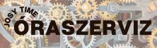 Josy Time óraszerviz cégtábla logo